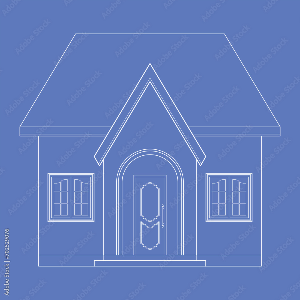 continuous line drawing of house, residential building concept, logo, symbol, construction, illustration simple.vector. one line drawing of a house. house 2D drawing. continuous line drawing of house, residential building concept, logo, symbol, construction, illustration simple.vector. one line drawing of a house. house 2D drawing.