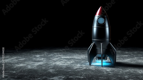 space rocket in space photo