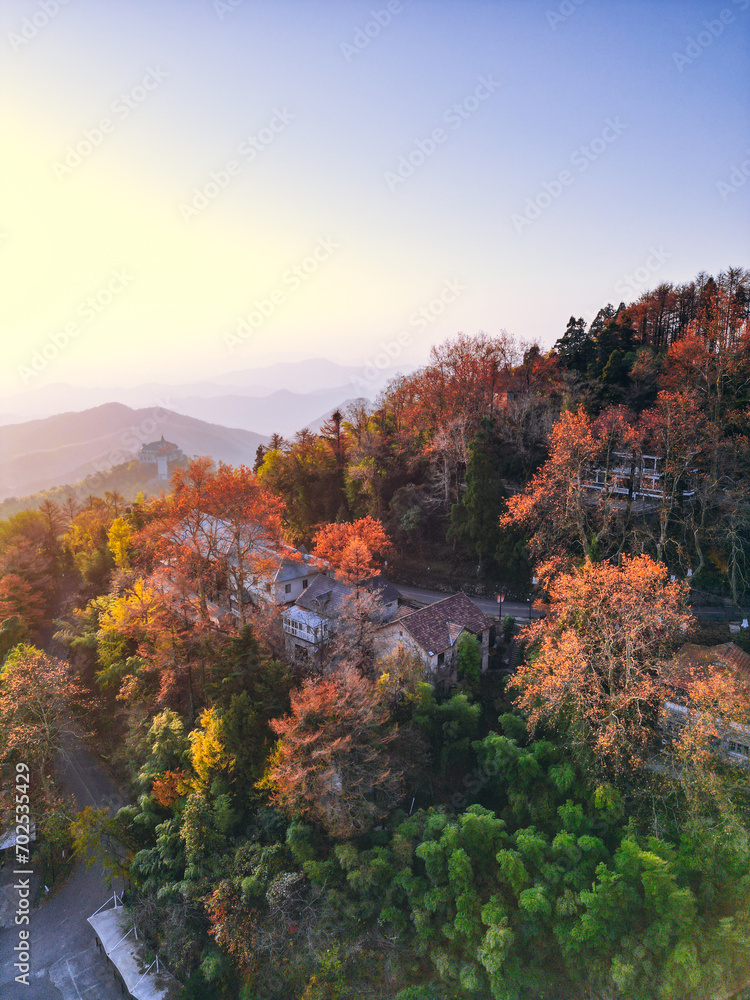 The beautiful autumn in Mogan Mountain