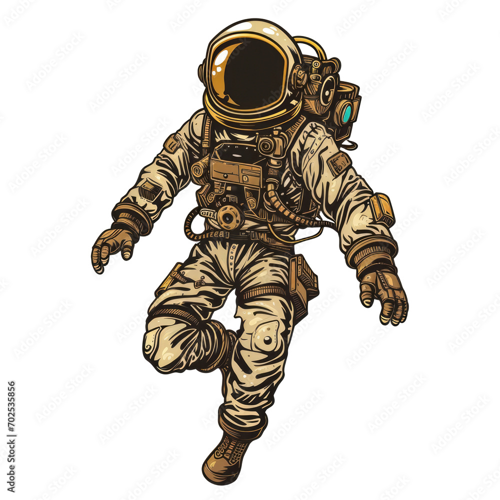Artworl illustration of an astronaut Artworl illustration of an astronaut