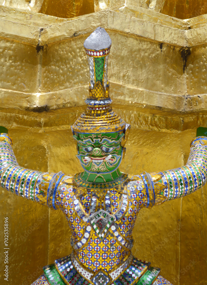 evil giant in wat phra kaew, bangkok , Thailand