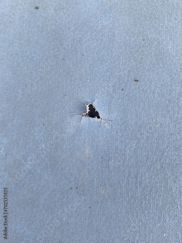 hole on the fabric texture