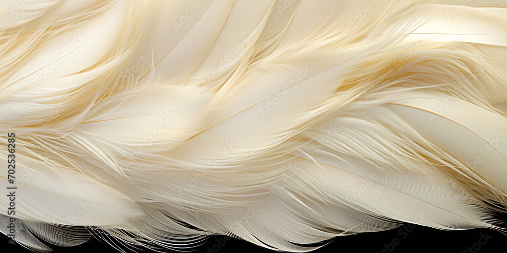 Ebony plumes edged with subtle gold, creating a luxurious texture Ebony plumes edged with subtle gold, creating a luxurious texture