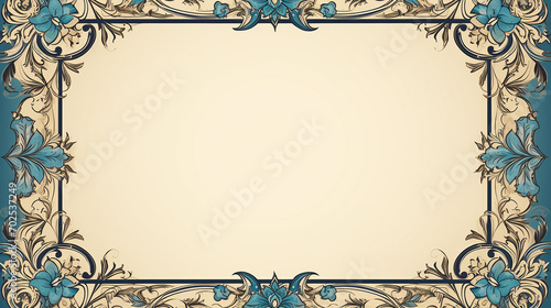 traditional ornate arabic frame