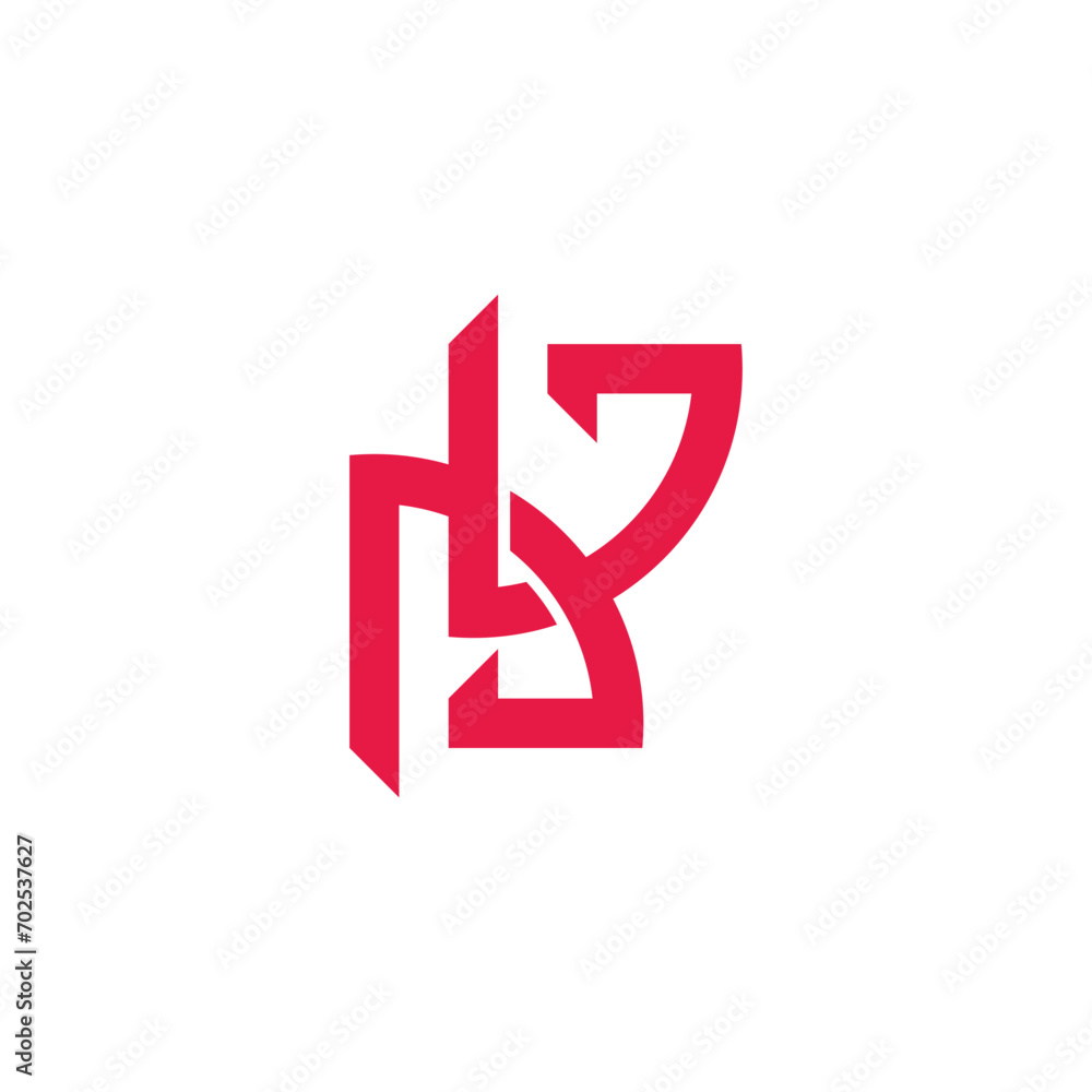 letter dv linked overlap geometric logo vector letter dv linked overlap geometric logo vector