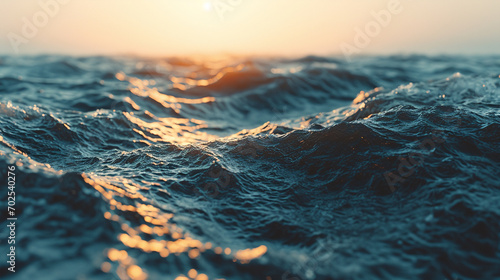 sunset in the sea photo
