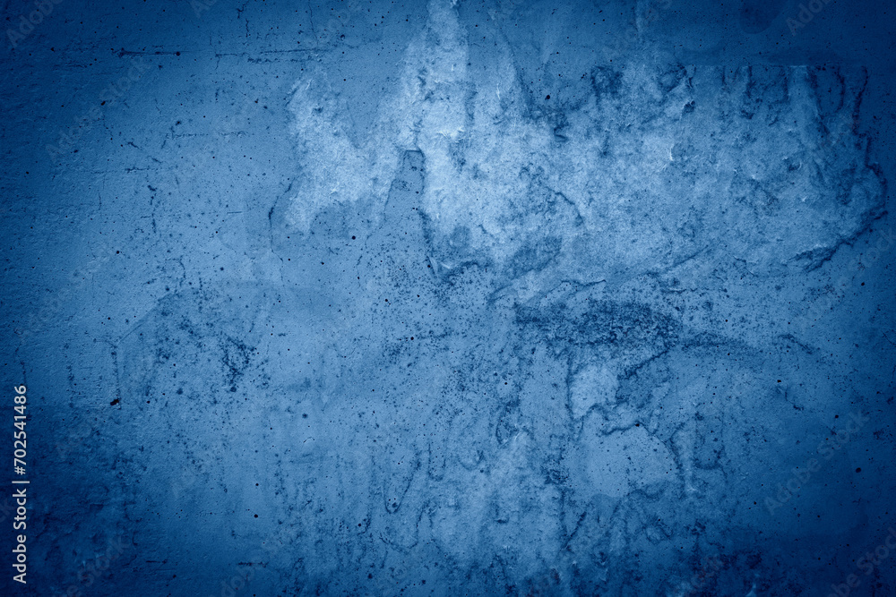 Obraz premium Blue decorative plaster texture with vignette