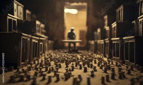 Wallpaper Mural Visual Concept of Overwhelm in a Filing Room Torontodigital.ca