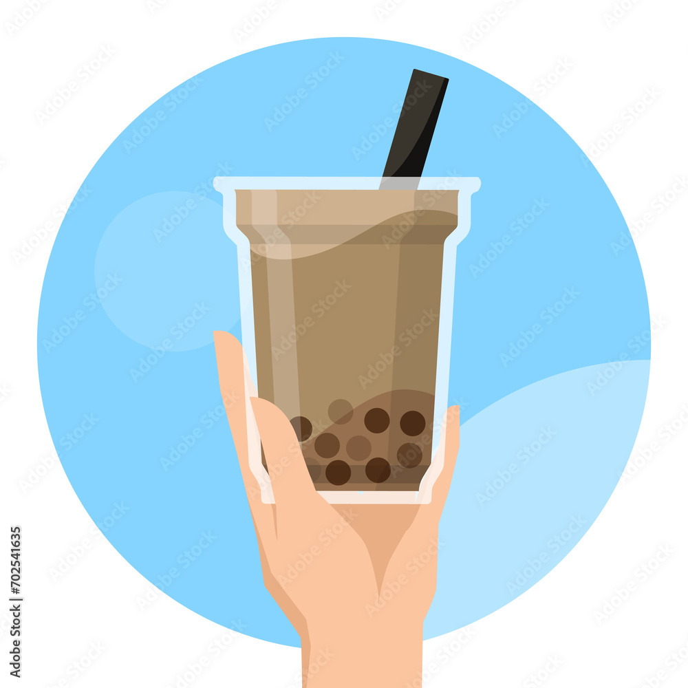 Bubble milk tea hand icon. lunch linear style sign for mobile concept and web design. Take Bubble milk tea for take photo simple line. illustration graphics. Bubble milk tea hand icon. lunch linear style sign for mobile concept and web design. Take Bubble milk tea for take photo simple line. illustration graphics.