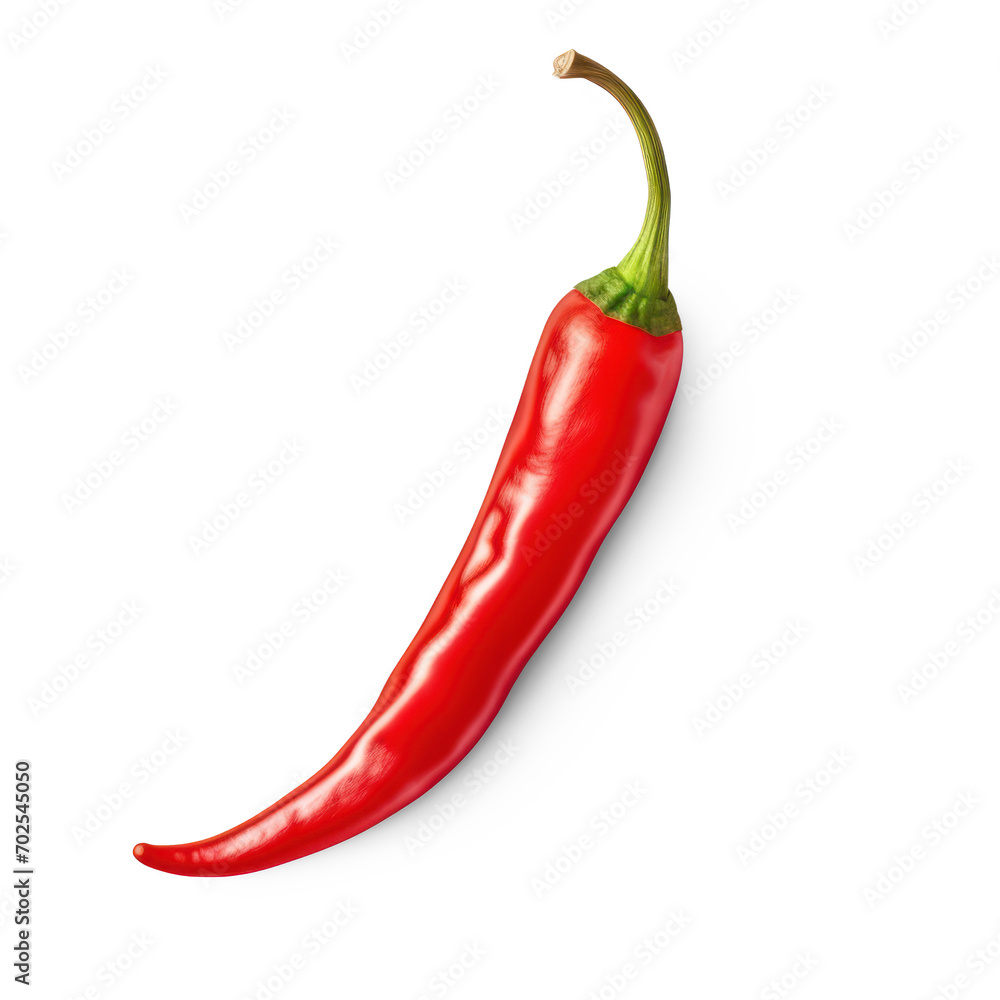 red hot chili peppers on isolate transparency background, PNG