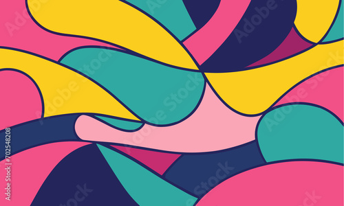 abstract background colorful art. Template for poster, banner, social media