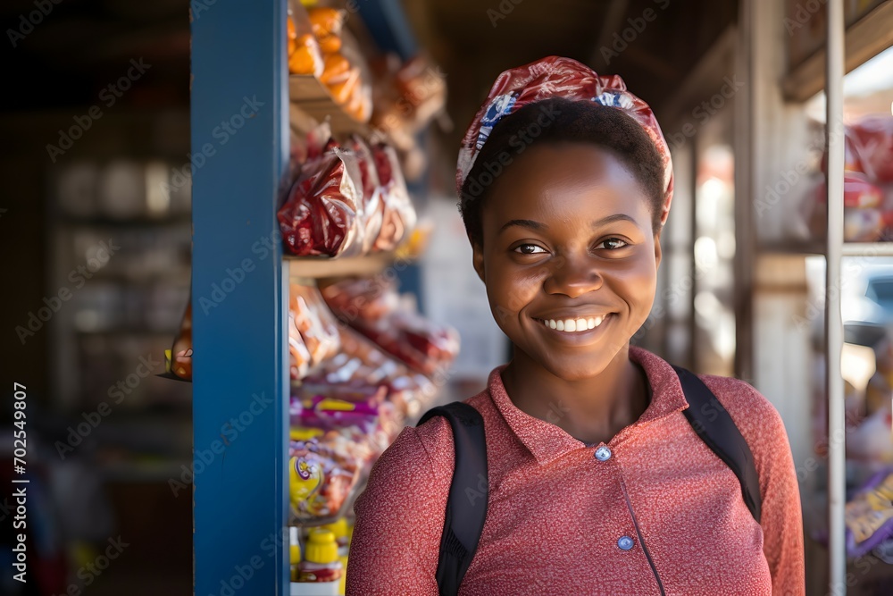 A Young Businesswoman Celebrating Her Local Business A Young Businesswoman Celebrating Her Local Business