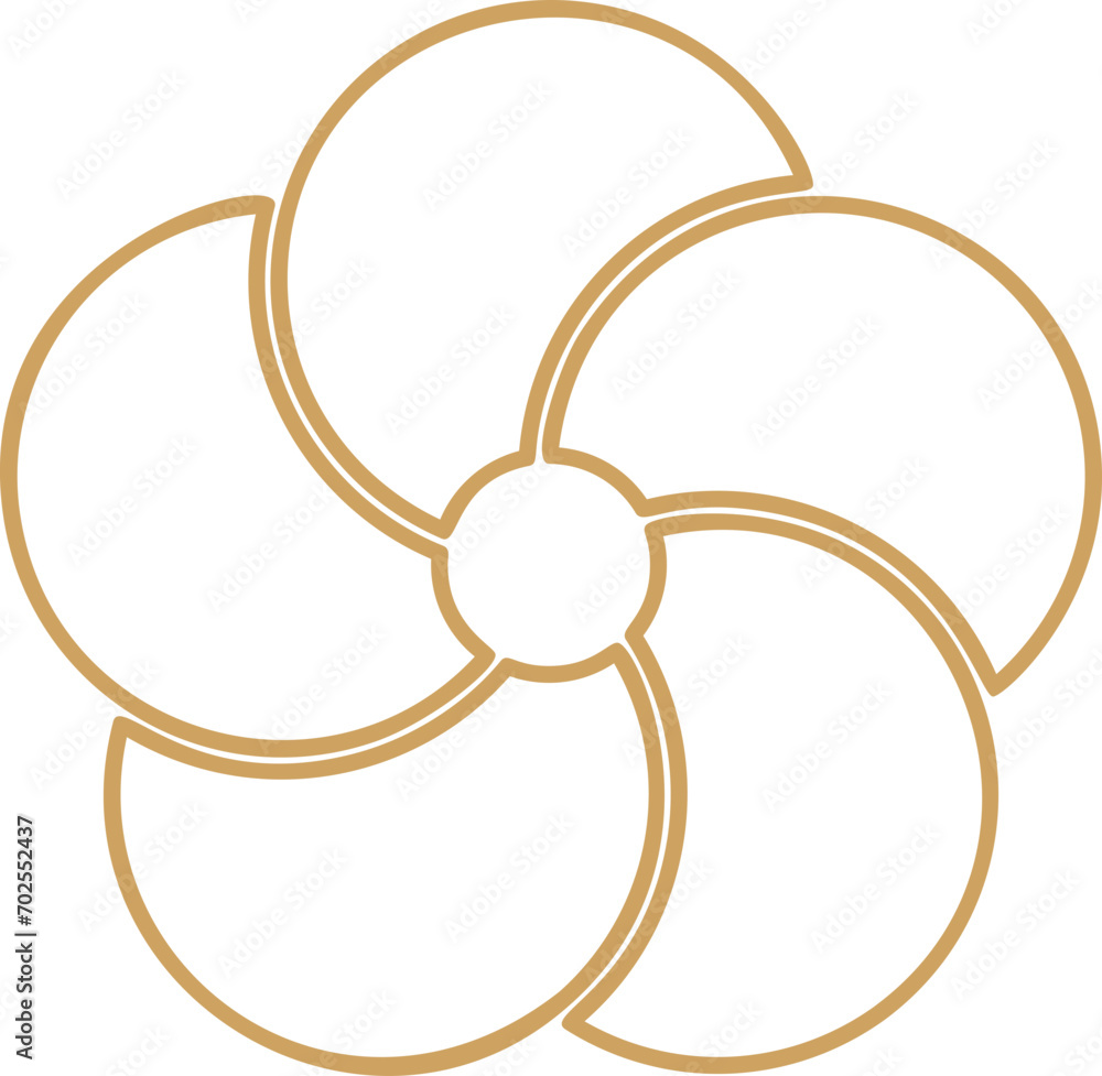 Golden cherry blossom flower illustration Golden cherry blossom flower illustration