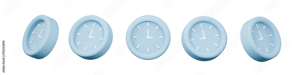 3d minimal alarm clock icon on pastel blue background. blue watch minimal design concept of time. isolated blue background. 3d alarm for watch hour and minute. minimal cartoon.3D Rendering. copy space 3d minimal alarm clock icon on pastel blue background. blue watch minimal design concept of time. isolated blue background. 3d alarm for watch hour and minute. minimal cartoon.3D Rendering. copy space