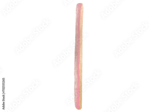 wooden stick isolated on white background