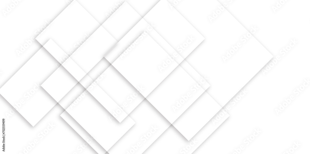 White and grey geometric minimal and square shape banner design. Abstract geometric minimal futuristic element concept. Design for poster, brochure, banner, wallpaper, cover, flyer.