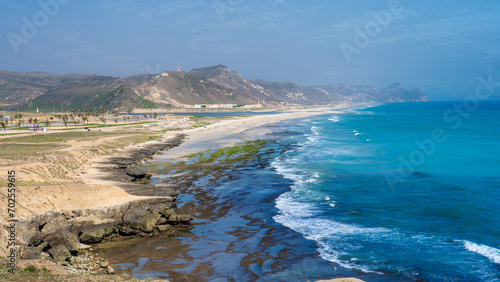 Al Mughsayl Beach (also written as Al Mughsail Beach)
