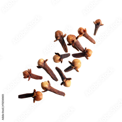 Floating Of Clove, Without Shadow, Isolated Transparent Background