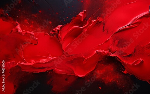 Aggressive red fluid art texture. Background with abstract splash effect. Liquid effect. Black background