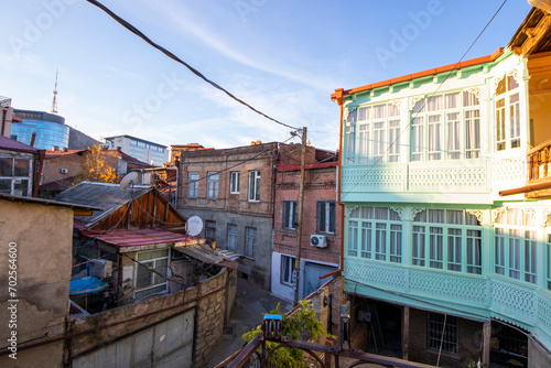 Old landmark house in Tbilisi photo