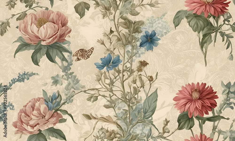 Embark on a journey where a beautiful fantasy vintage wallpaper takes center stage, featuring a delicate botanical flower bunch. Embark on a journey where a beautiful fantasy vintage wallpaper takes center stage, featuring a delicate botanical flower bunch.