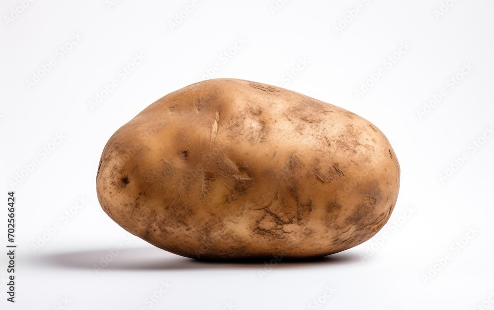 fresh potato isolated on white background fresh potato isolated on white background