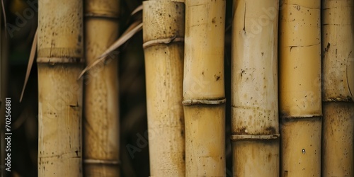 Close up on Bamboo forest texture web background - Generative ai