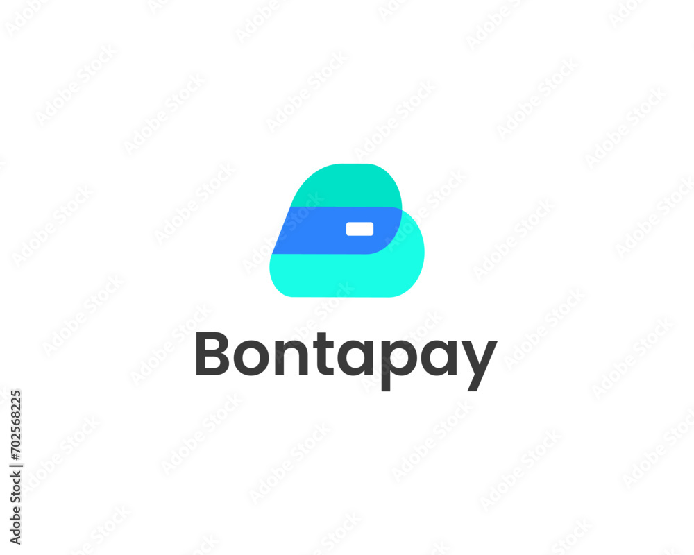 Letter B Modern Payment Gateway Service logo design Letter B Modern Payment Gateway Service logo design