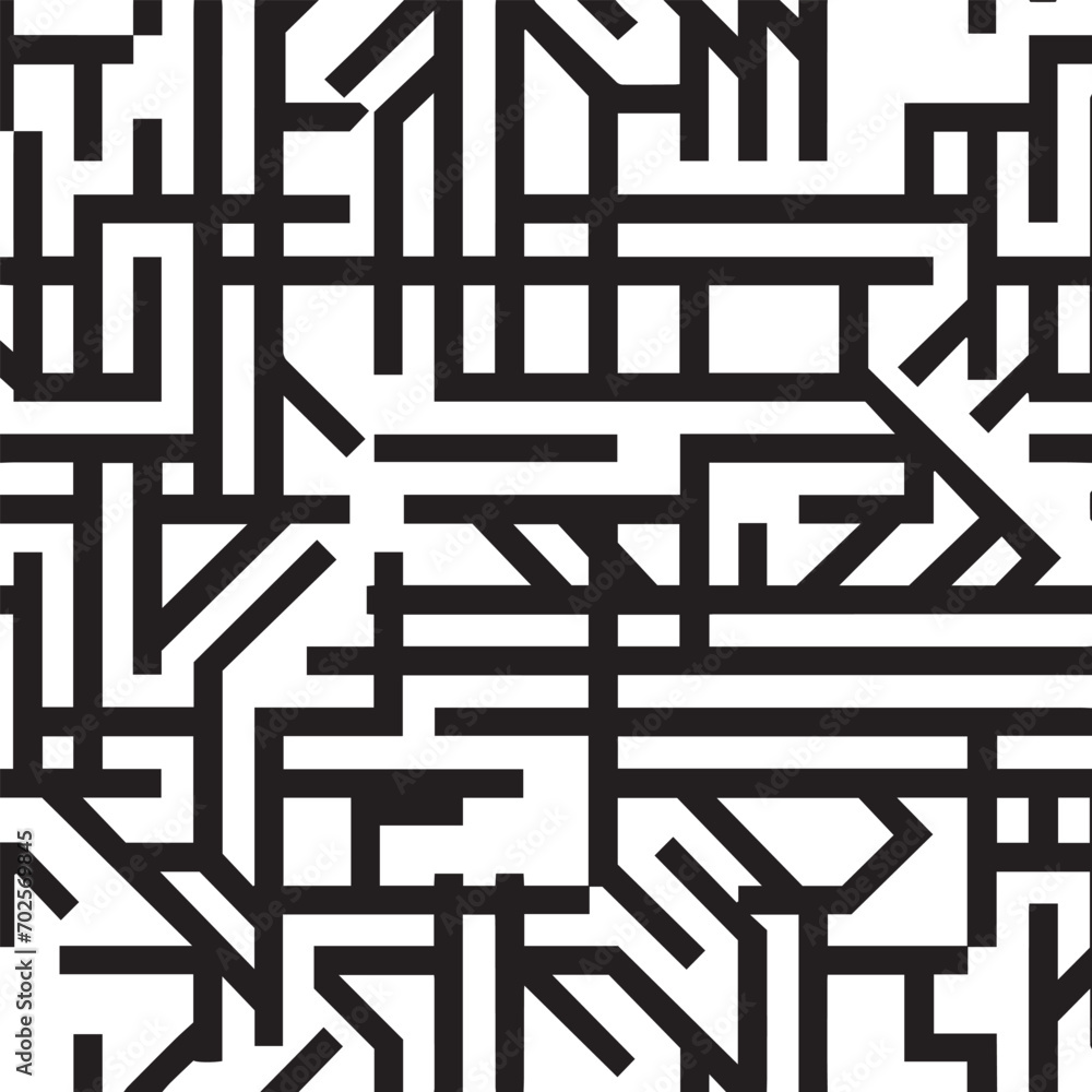black and white maze pattern background isolated design black and white maze pattern background isolated design