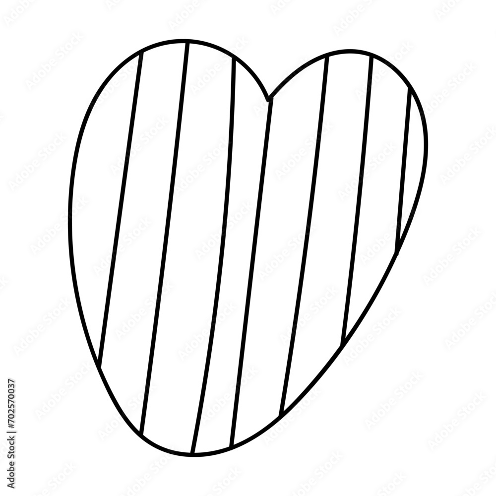 Simple doodle heart. Hand drawn heart isolated on white background. Symbol of Valentine Day. Vector illustration. Simple doodle heart. Hand drawn heart isolated on white background. Symbol of Valentine Day. Vector illustration.