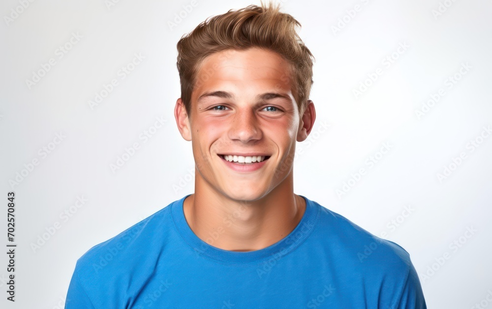 Portrait of a beautiful smiling man showing white teeth Portrait of a beautiful smiling man showing white teeth
