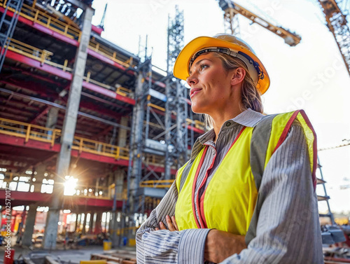 women working in construction