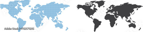 World Map business network worldwide global image vector