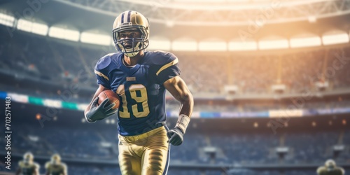 Dedicated American Football Athlete Image