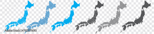 japan Map business Network worldwide Vector 