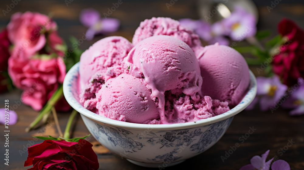raspberry rose gelato in a romantic parisian flower raspberry rose gelato in a romantic parisian flower