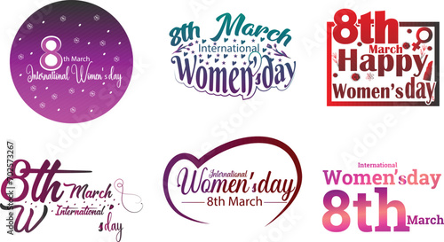 International women's day vector illustration.