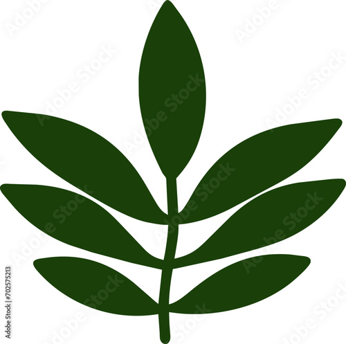 branch tree with leaves icon