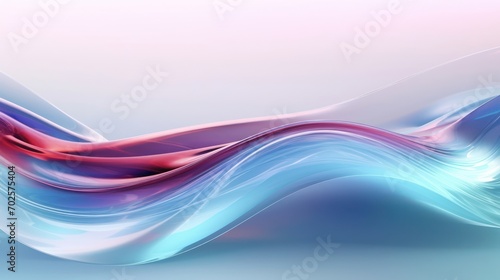 3d render Transparent glossy glass abstract background wallpaper