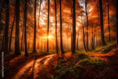 autumn forest in the morning © zooriii arts