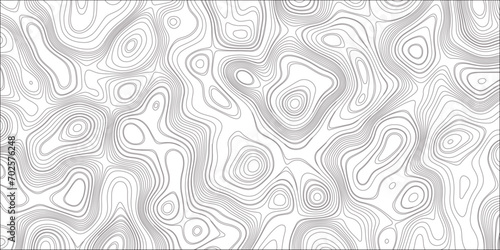 Abstract design with seamless pattern with lines topographic map. geographic mountain relief. retro topographic map. geographic contour map. paper texture imitation of a geographical map shades.