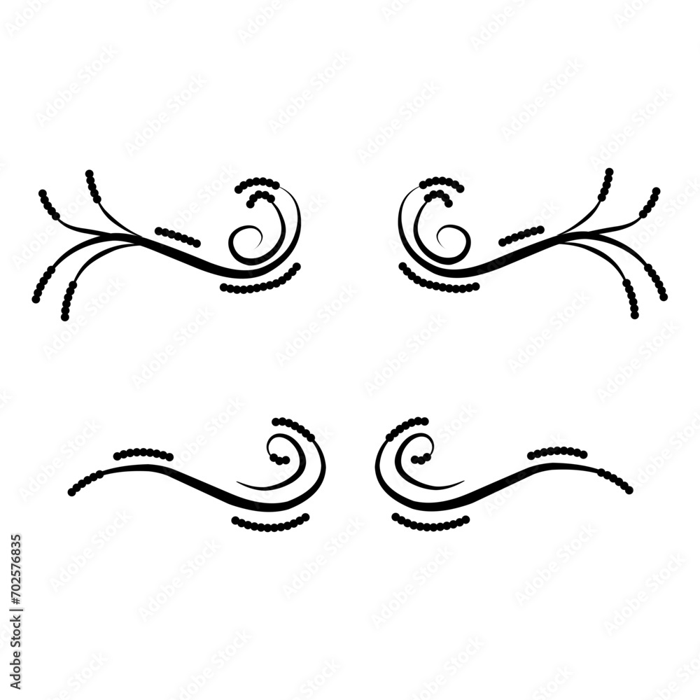 Obraz premium Swirl Corner wedding 