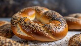 bagels with poppy seeds