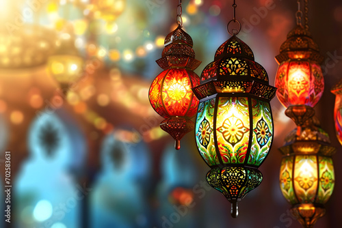 ramadan Kareem, Ramadan crescent moon, Eid Mubarak Islamic festival social media banner and Eid Mubarak Post Template, islam © fadi
