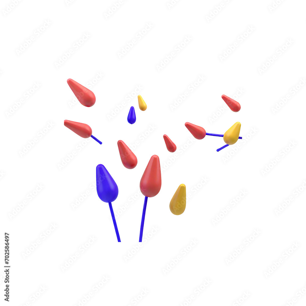 darts on white background darts on white background