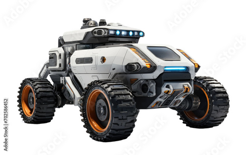 Advanced Space Exploration Rover, Your Futuristic Guardian in Celestial Exploration on a White or Clear Surface PNG Transparent Background