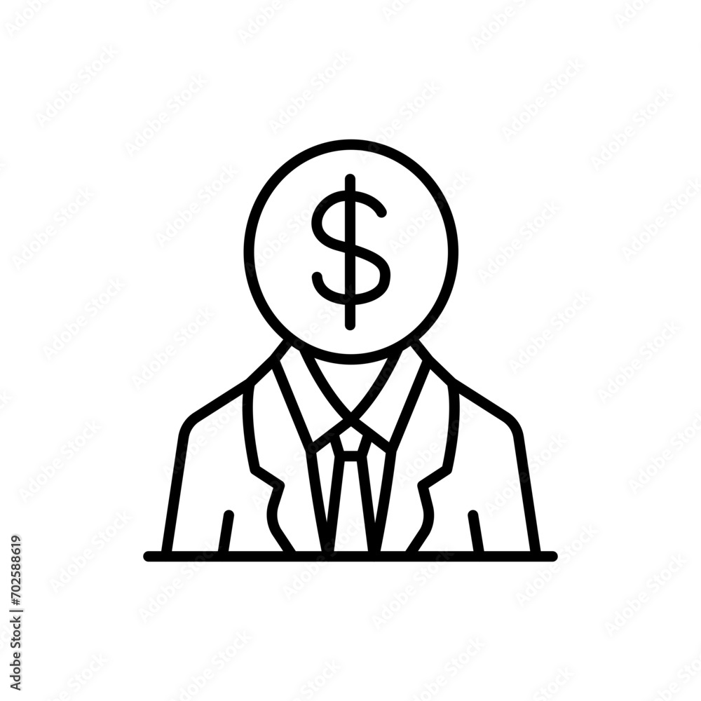 Businessman outline icons, minimalist vector illustration ,simple transparent graphic element .Isolated on white background Businessman outline icons, minimalist vector illustration ,simple transparent graphic element .Isolated on white background