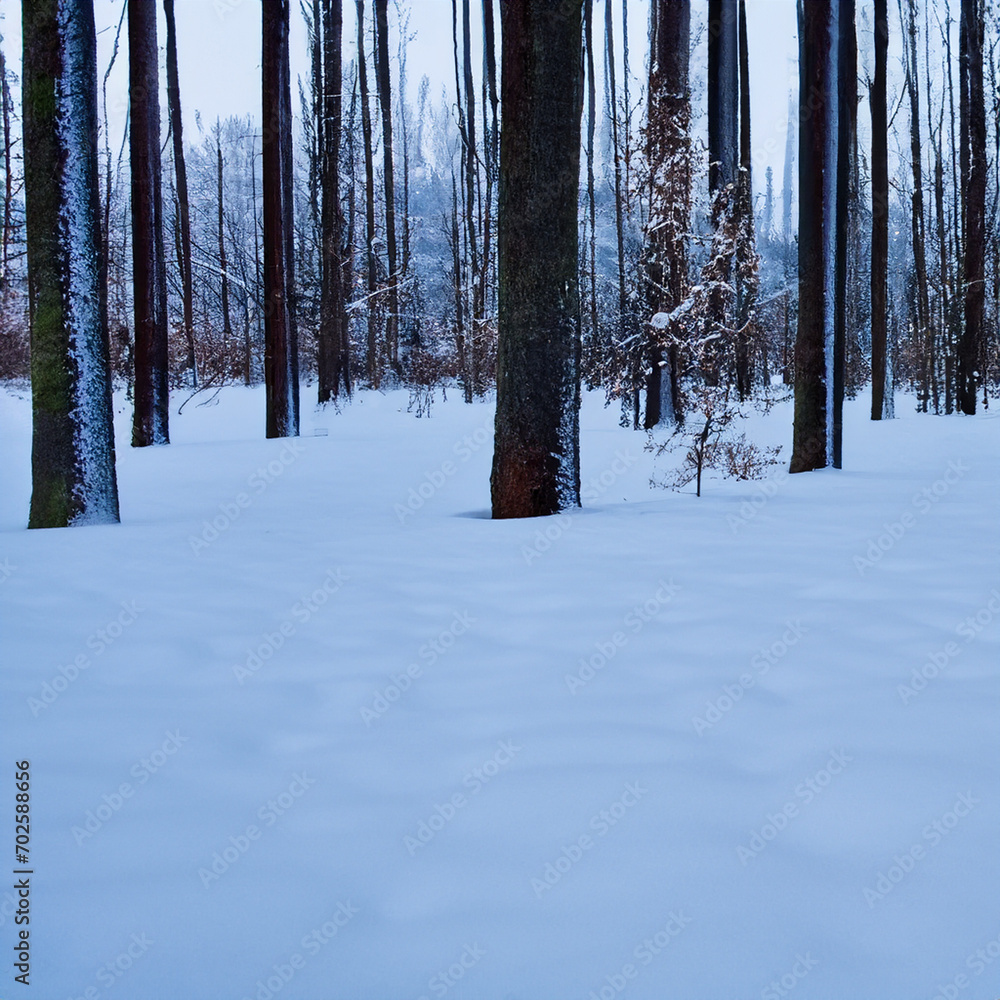 Fototapeta premium forest in winter