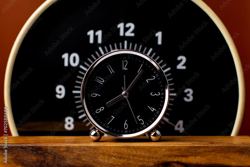 Naklejka premium Time stands still Time and work concept Punctuality and appointments