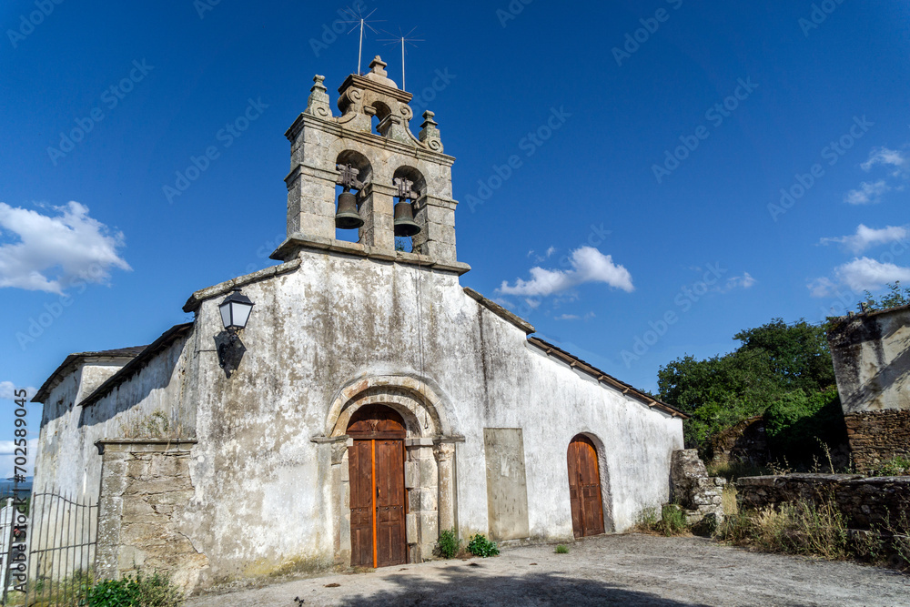 Church of Santa Maria de A Parte. Ribeira Sacra, Lugo, Spain.